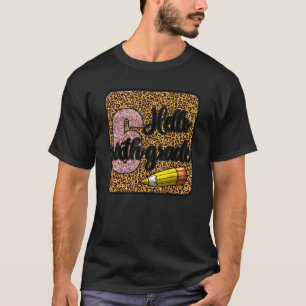 Hallo 6. Klasse Lehrer Erster Tag der Schule Leopa T-Shirt