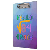 Hallo 8. Grade Funny Square Wurzel von 64 Math T-S Klemmbrett (Links)