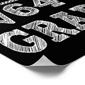 Hallo 8. Grade Square Root von 64 Zurück zur Schul Poster (Ecke)