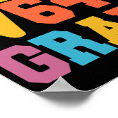 Hallo 8. Klasse Square Wurzel von 64 Mathe Student Poster (Ecke)