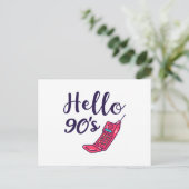 Hallo 90er Handys Postkarte (Stehend Vorderseite)
