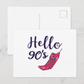 Hallo 90er Handys Postkarte (Vorne/Hinten)