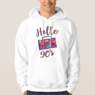 Hallo 90er Radio Kassettenrekorder Hoodie