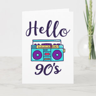 Hallo 90er Radio-Kassettenrekorder Karte