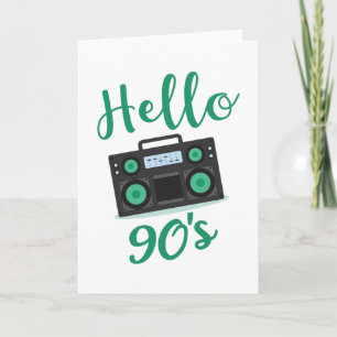 Hallo 90er Radiokassettenrekorder Karte