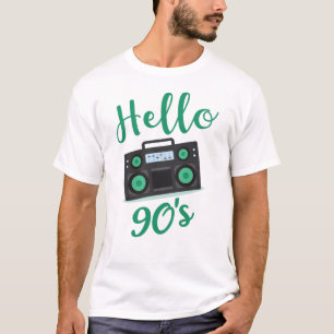 Hallo 90er Radiokassettenrekorder T-Shirt