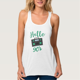 Hallo 90er Radiokassettenrekorder Tank Top