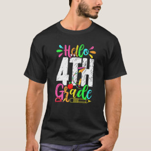 Hallo Abschluss 4. Klasse Zurück zur Schule Männer T-Shirt