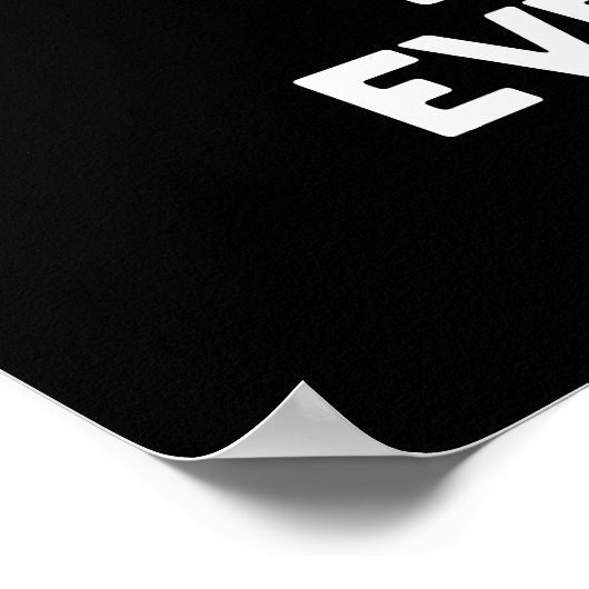 Hallo allbuzzy Funny Bee Pun Dark BG Poster (Ecke)