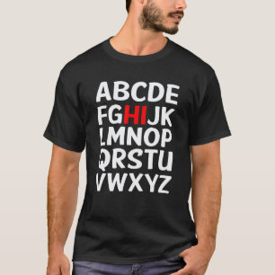 Hallo Alphabet Vorschule Vintage Kindergarten Lehr T-Shirt