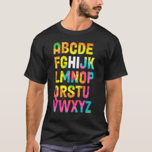 Hallo Alphabet Zurück zur Schule Pre K Kindergarte T-Shirt