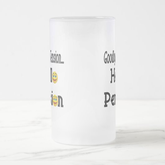 Hallo Altersrente Mattglas Bierglas (Mittel)