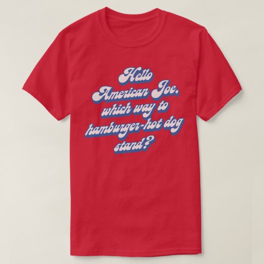 Hallo American Joe T-Shirt (Design vorne)