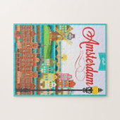 Hallo Amsterdam Holland Travel Puzzle (Horizontal)