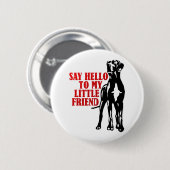 Hallo an meinen kleinen Freund Button (Vorne & Hinten)