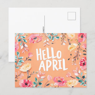 Hallo April, Postüberquerung Postkarte