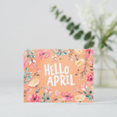 Hallo April, Postüberquerung Postkarte (Stehend Vorderseite)