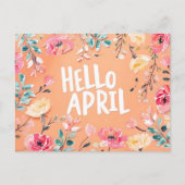 Hallo April, Postüberquerung Postkarte (Vorderseite)