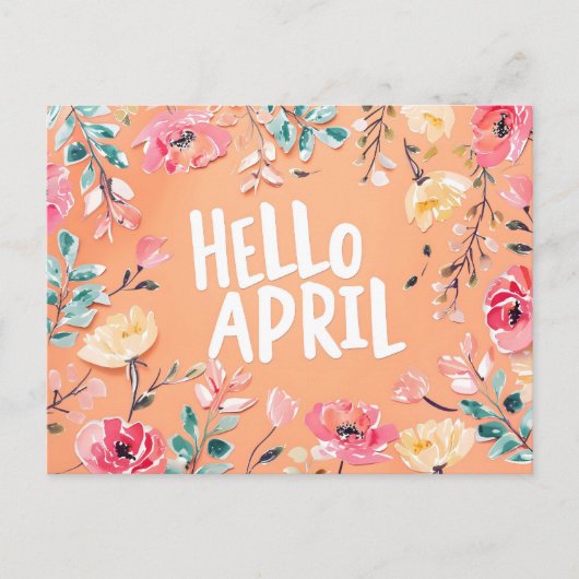 Hallo April, Postüberquerung Postkarte (Vorderseite)