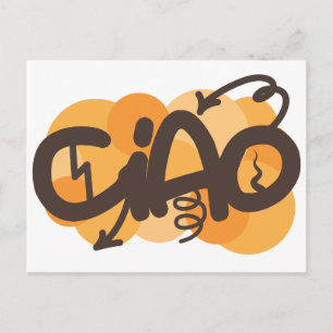 Hallo auf Italienisch Postkarte