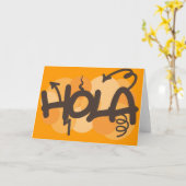 Hallo auf Spanisch Karte (Gelbe Blume)