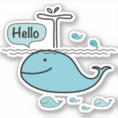 Hallo Aufkleber (Vorderseite)