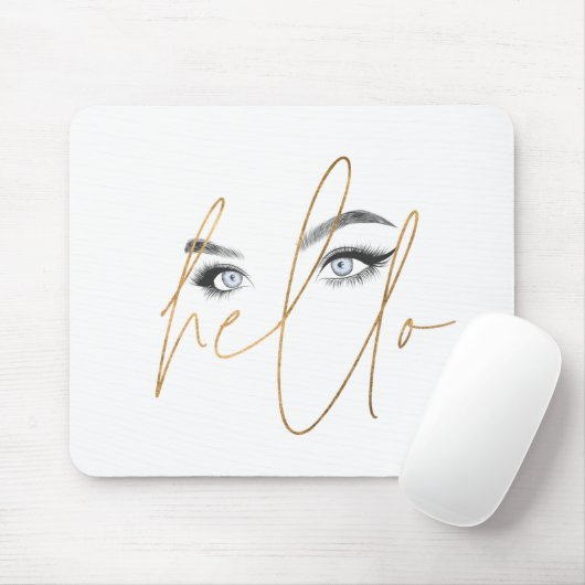 Hallo Augen Mousepad (Mit Mouse)