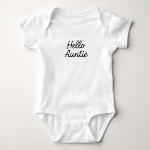 Hallo Auntie Baby Strampler