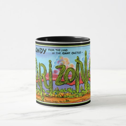 Hallo aus Arizona Tasse (Zentrum)