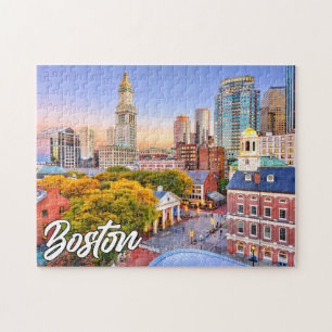Hallo aus Boston, Massachusetts, Vereinigte Staate Puzzle
