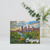 Hallo aus Calgary, Alberta, Kanada Postkarte (Stehend Vorderseite)
