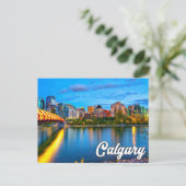 Hallo aus Calgary, Alberta, Kanada Postkarte (Stehend Vorderseite)