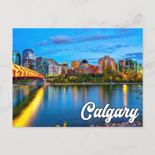Hallo aus Calgary, Alberta, Kanada Postkarte (Vorderseite)
