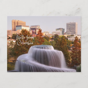 Hallo aus Columbia, South Carolina Postkarte