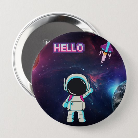 Hallo aus dem All, Button (Vorne & Hinten)