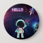 Hallo aus dem All, Button (Vorderseite)