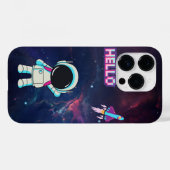 Hallo aus dem All. Case-Mate iPhone Hülle (Rückseite (Horizontal))