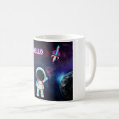 Hallo aus dem All. Kaffeetasse (VorderseiteRechts)