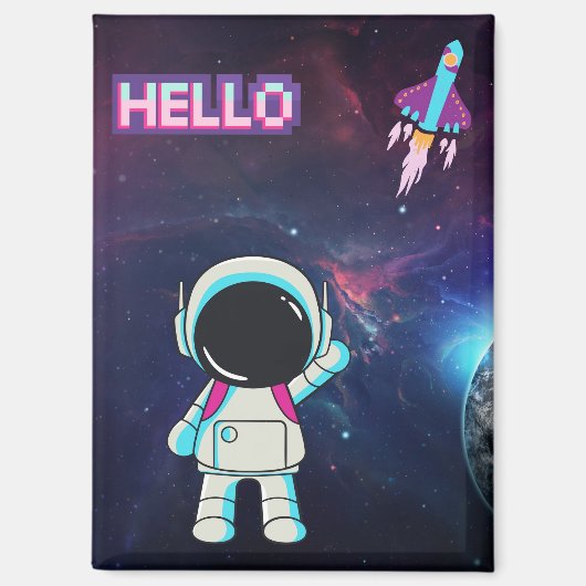 Hallo aus dem All, Magnet (Vorderseite)