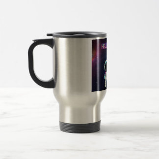 Hallo aus dem All. Reisebecher