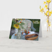 Hallo aus dem Garten Karte (Gelbe Blume)