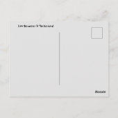 Hallo aus dem Land des Eises; ich bin die Königin Postkarte (Rückseite)