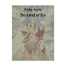 Hallo aus dem Land des Eises; ich bin die Königin