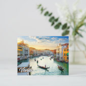 Hallo aus dem schönen Venedig, Italien Postkarte (Stehend Vorderseite)