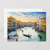 Hallo aus dem schönen Venedig, Italien Postkarte (Vorne/Hinten)