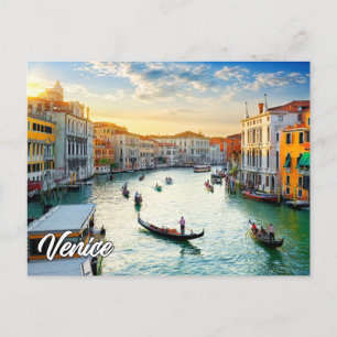Hallo aus dem schönen Venedig, Italien Postkarte