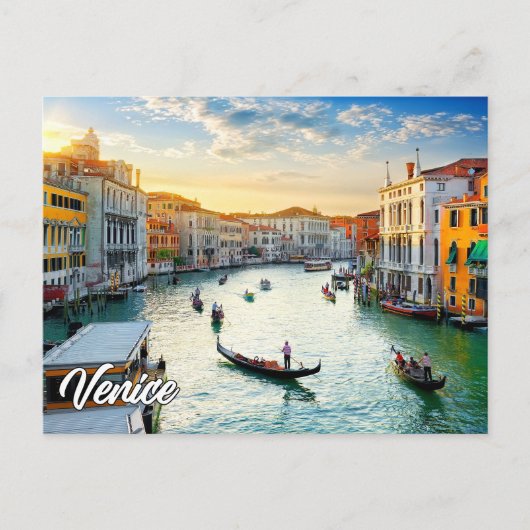 Hallo aus dem schönen Venedig, Italien Postkarte (Vorderseite)