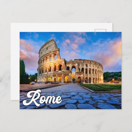 Hallo aus der historischen Stadt Rom, Italien Postkarte (Vorne/Hinten)