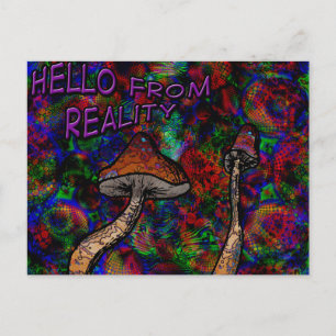 Hallo aus der Realität Postkarte