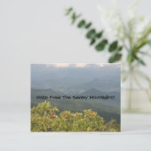 Hallo aus der Smoky MTS Postkarte (Stehend Vorderseite)